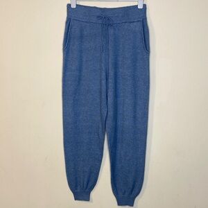 Gabrielle Union Blue Knit Jogger Pants Size L